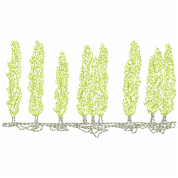 Trees Embroidery Design 5